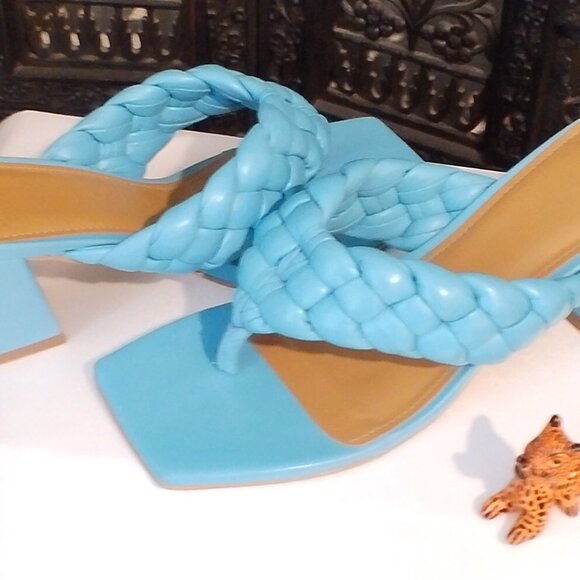 Womens Marc Fisher Blue Sandals Size 6.5 - Picture 5 of 7